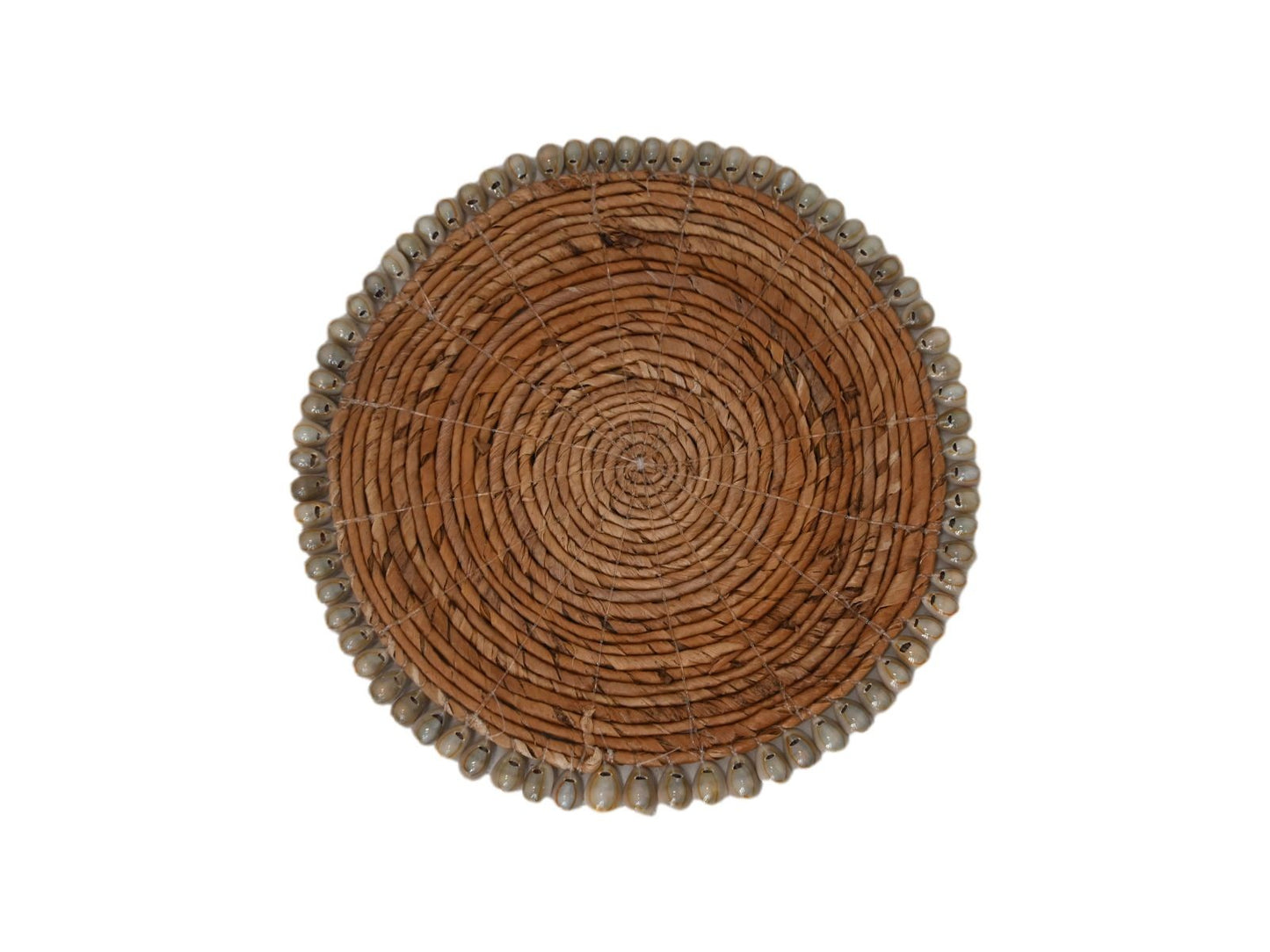 HSM Collection-Ronde Placemat S/6-30x30-Naturel-Bananenblad