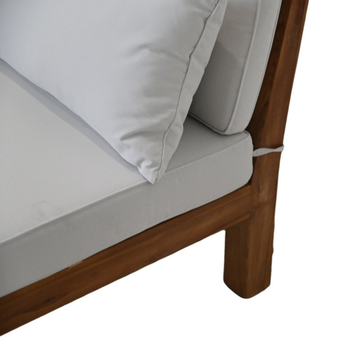 HSM Collection-Tuin Lounge Set Aruba 5 Delig-168x252x64-Naturel/Wit-Teak/Stof