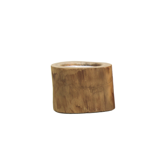 HSM Collection-Kaars Teak Small-ø8x8-Naturel-Teak