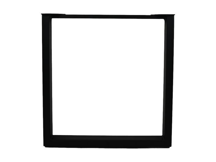 HSM Collection-Tafelpoot Model U S/2-70x8x72 (80x40 mm)-Zwart-Metaal
