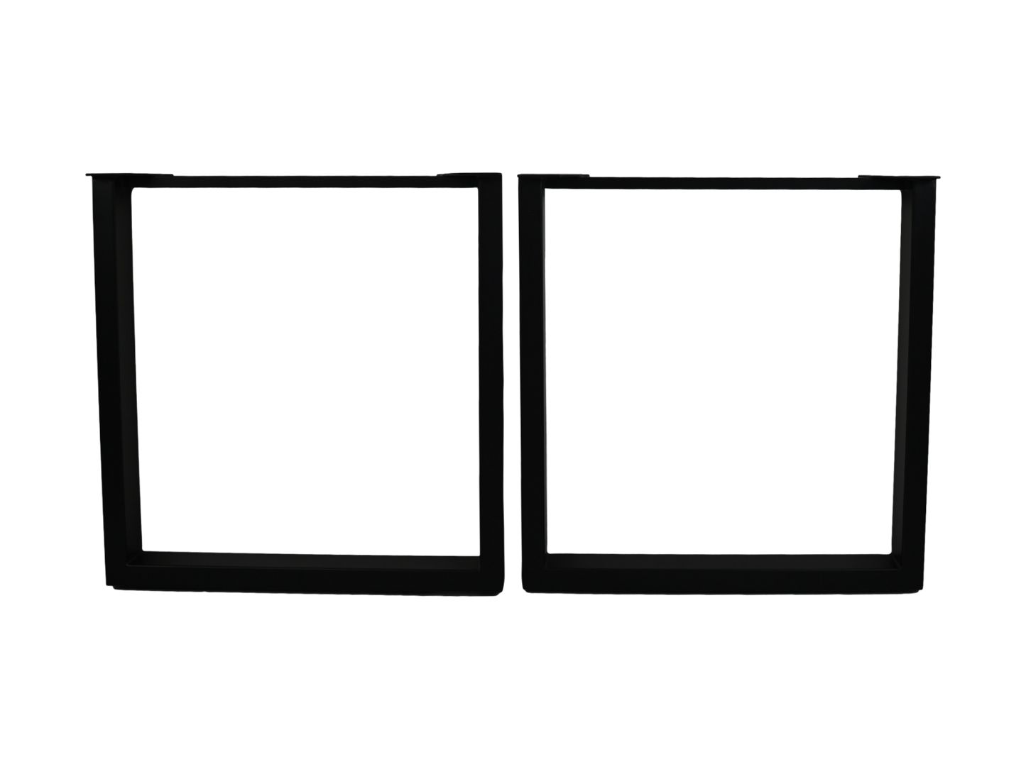 HSM Collection-Tafelpoot Model U S/2-70x10x72 ( 75x75 mm )-Zwart-Metaal