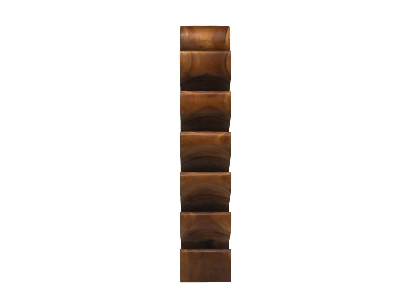 HSM Collection-Staand Wijnrek 12 Flessen-29x19x100-Bruin-Munggur