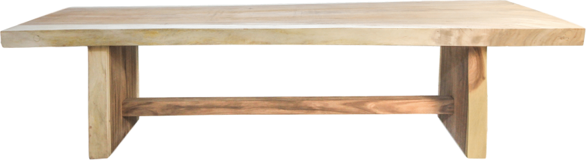 HSM Collection-Eettafel Block-280x90-95x78-Naturel-Munggur