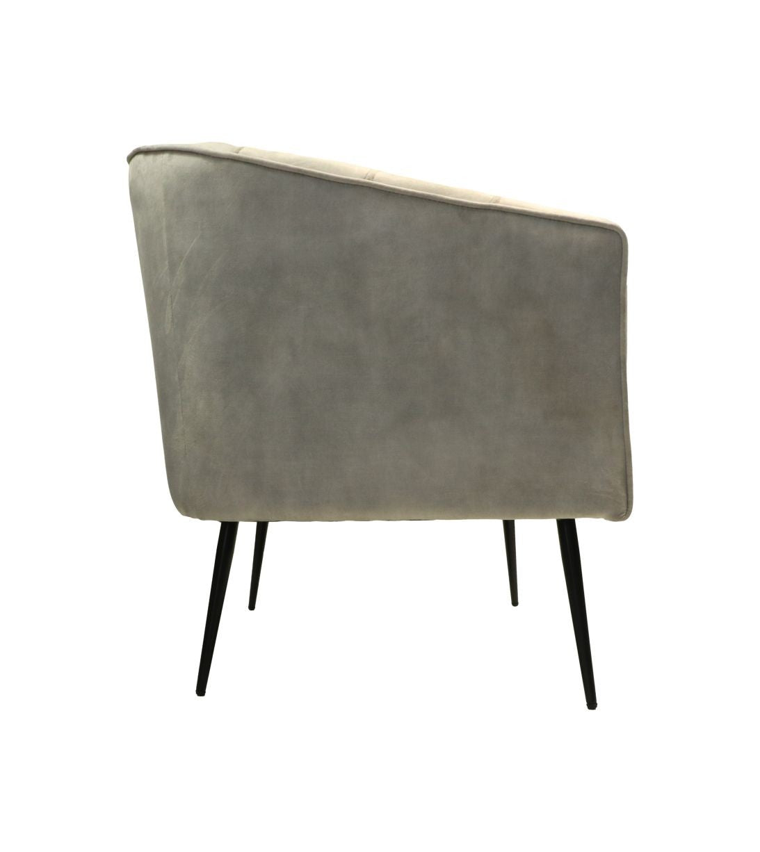 HSM Collection-Fauteuil Chester-72x71x80-Wit/Zwart-Stof/Metaal