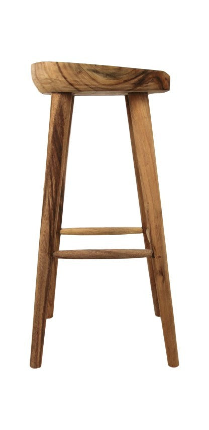 HSM Collection-Barstoel-42x36x75-Naturel-Munggur