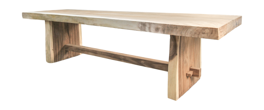 HSM Collection-Eettafel Block-280x90-95x78-Naturel-Munggur