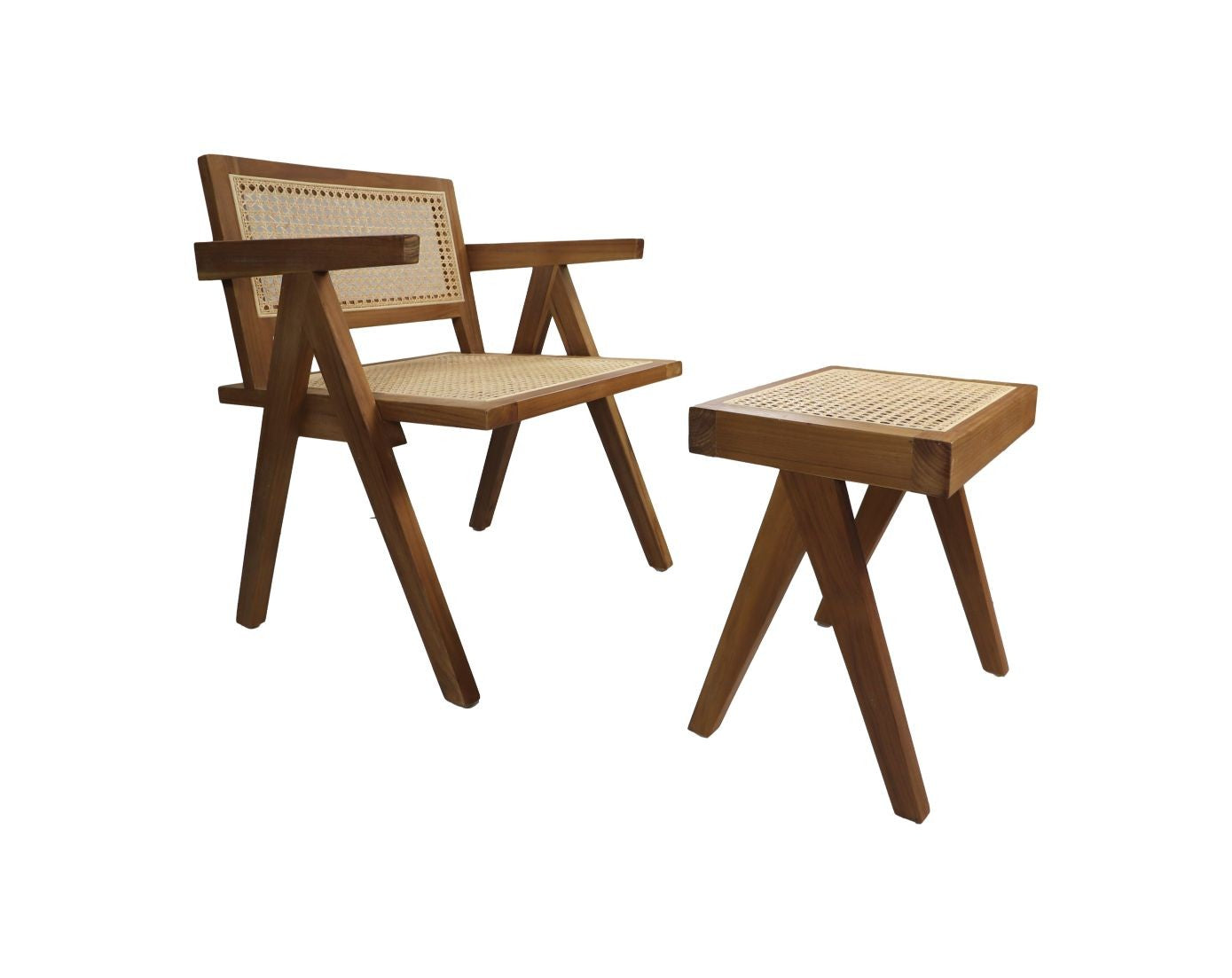 HSM Collection-Fauteuil Accent-58x60x79-Naturel-Teak