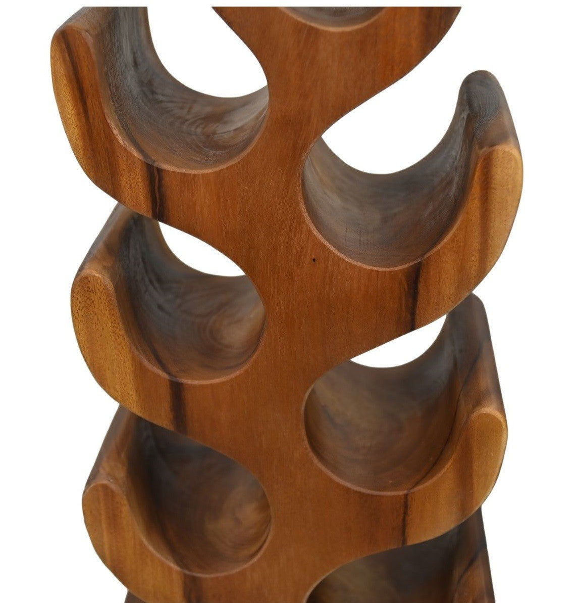 HSM Collection-Staand Wijnrek 12 Flessen-29x19x100-Bruin-Munggur