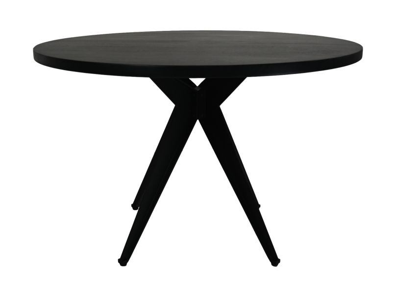 HSM Collection-Ronde Eettafel-ø140x76-Zwart-Mango/Metaal