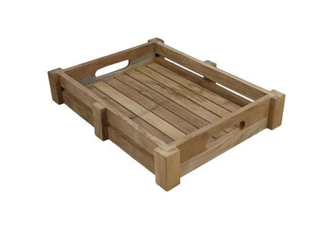HSM Collection-Rechthoekig Dienblad -30x40x7-Naturel-Teak