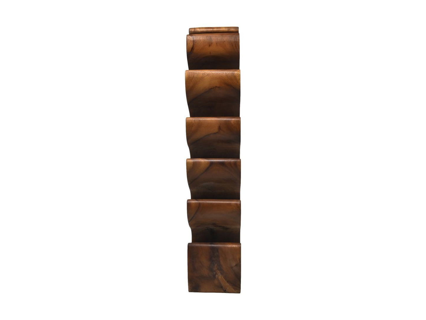 HSM Collection-Staand Wijnrek 12 Flessen-29x19x100-Bruin-Munggur