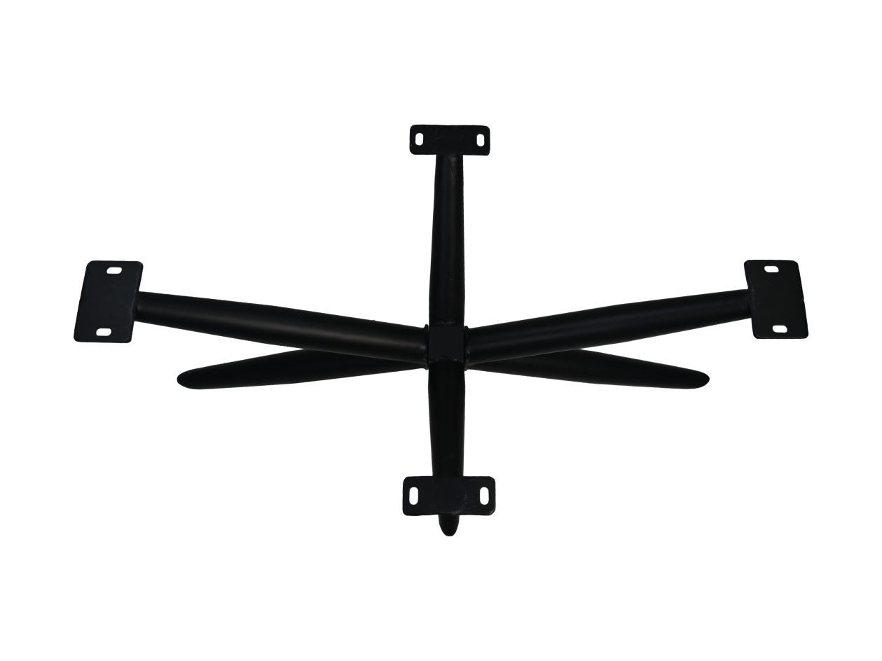HSM Collection-SalonTafelonderstel Spider Oakland-90x50x40 (50x50mm)-Zwart-Metaal