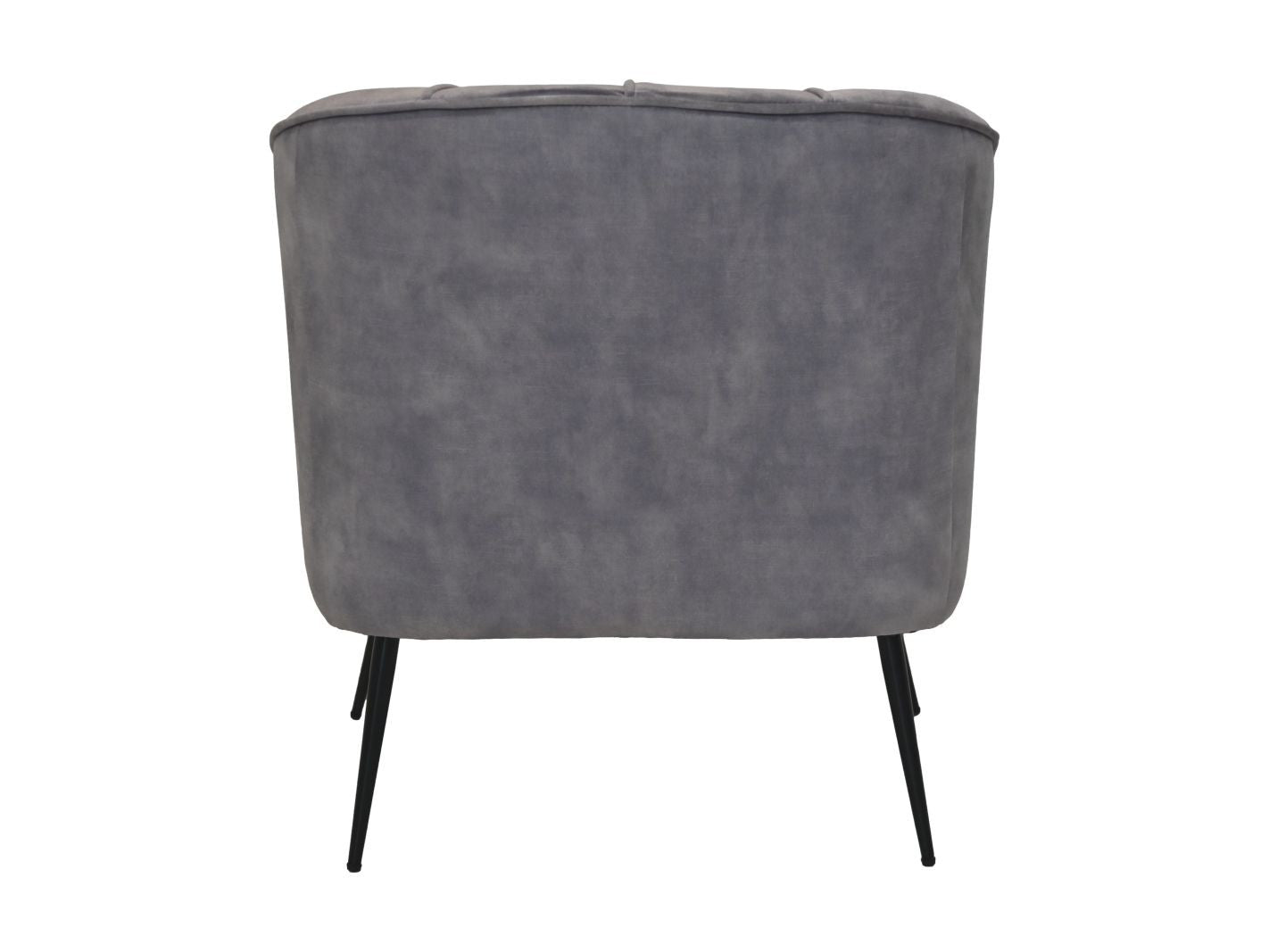 HSM Collection-Fauteuil Chester-72x71x80-Dolfijn Grijs/Zwart-Stof/Metaal