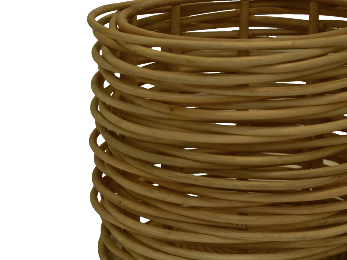 HSM Collection-Mandenset S/2- ø36X30/ ø50X40-Naturel-Rotan