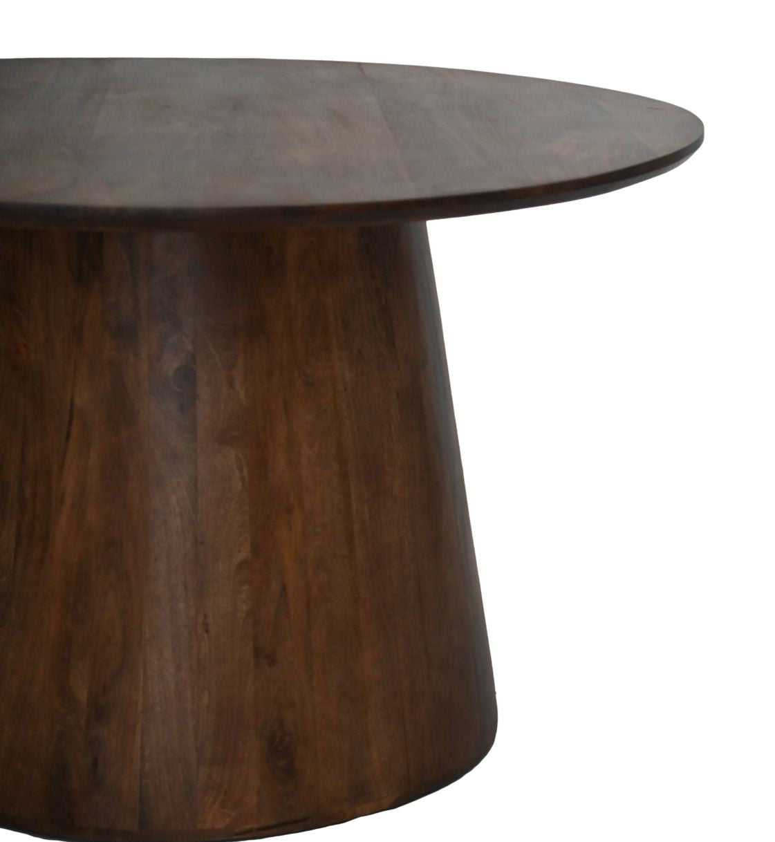HSM Collection-Ronde Eettafel Drum-140X140X77-Bruin-Mango
