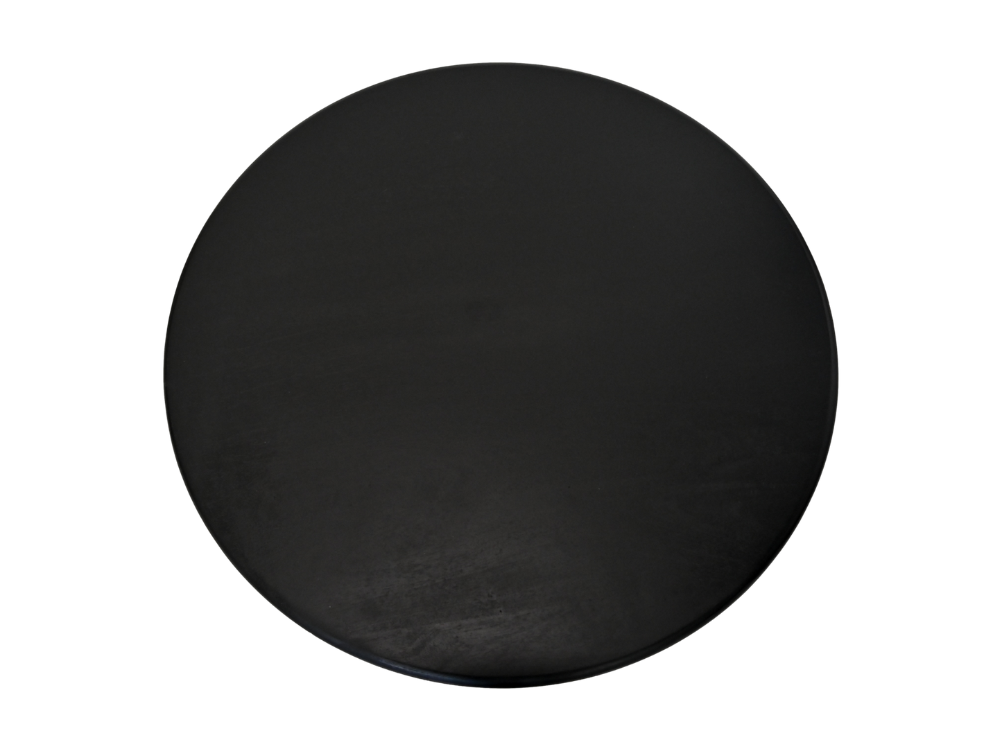 HSM Collection-Ronde Salontafel Kruispoot-80x80x45-Zwart-Mango