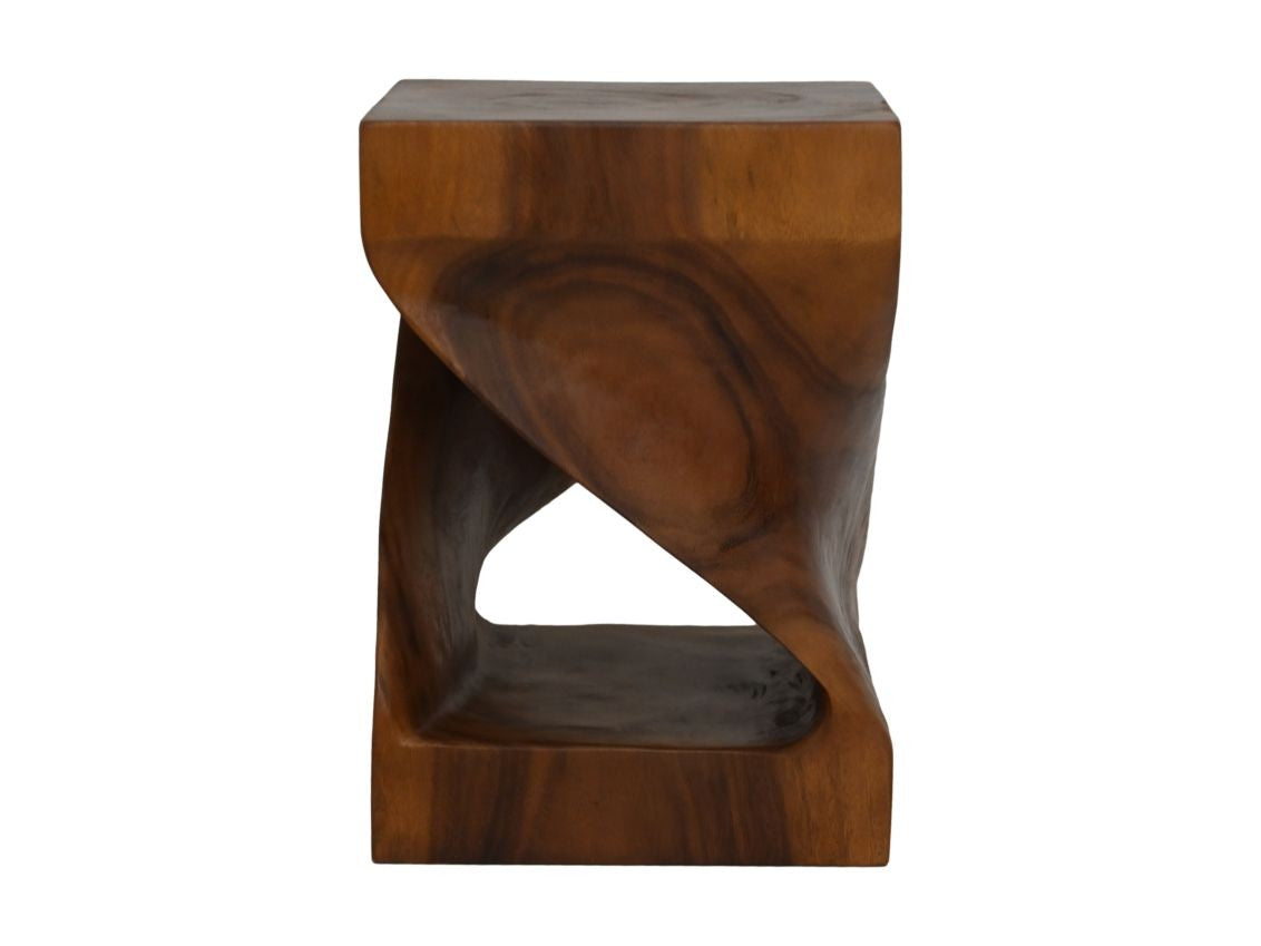 HSM Collection-Vierkante Bijzettafel-30x30x42-Bruin-Munggur