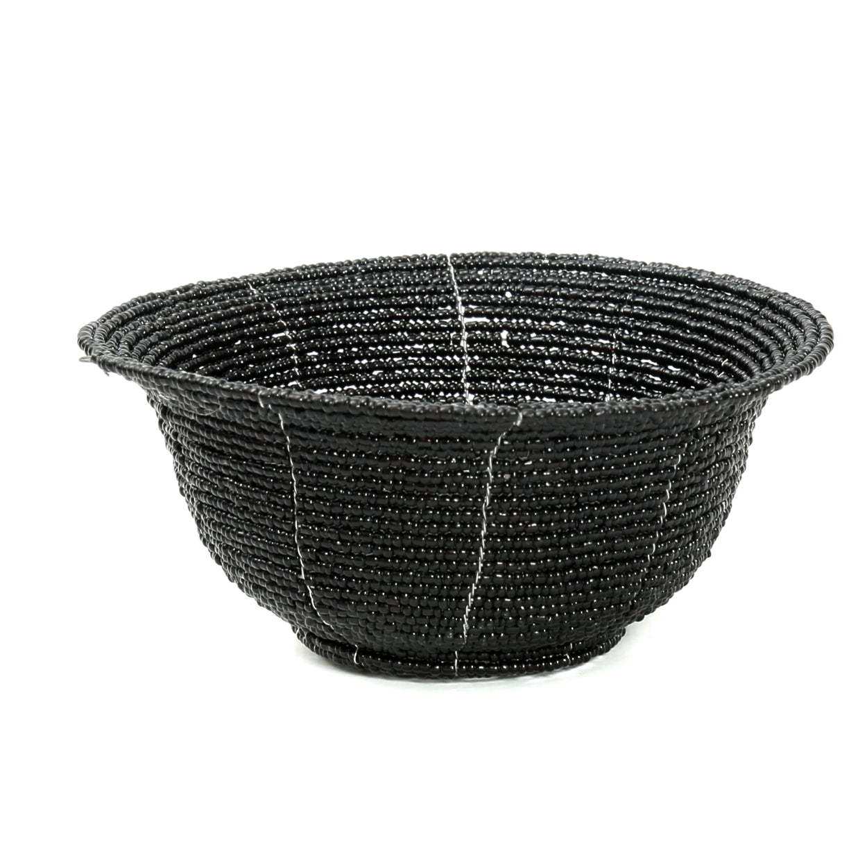 Bazar Bizar -De Beaded Kom Laag - Zwart - S