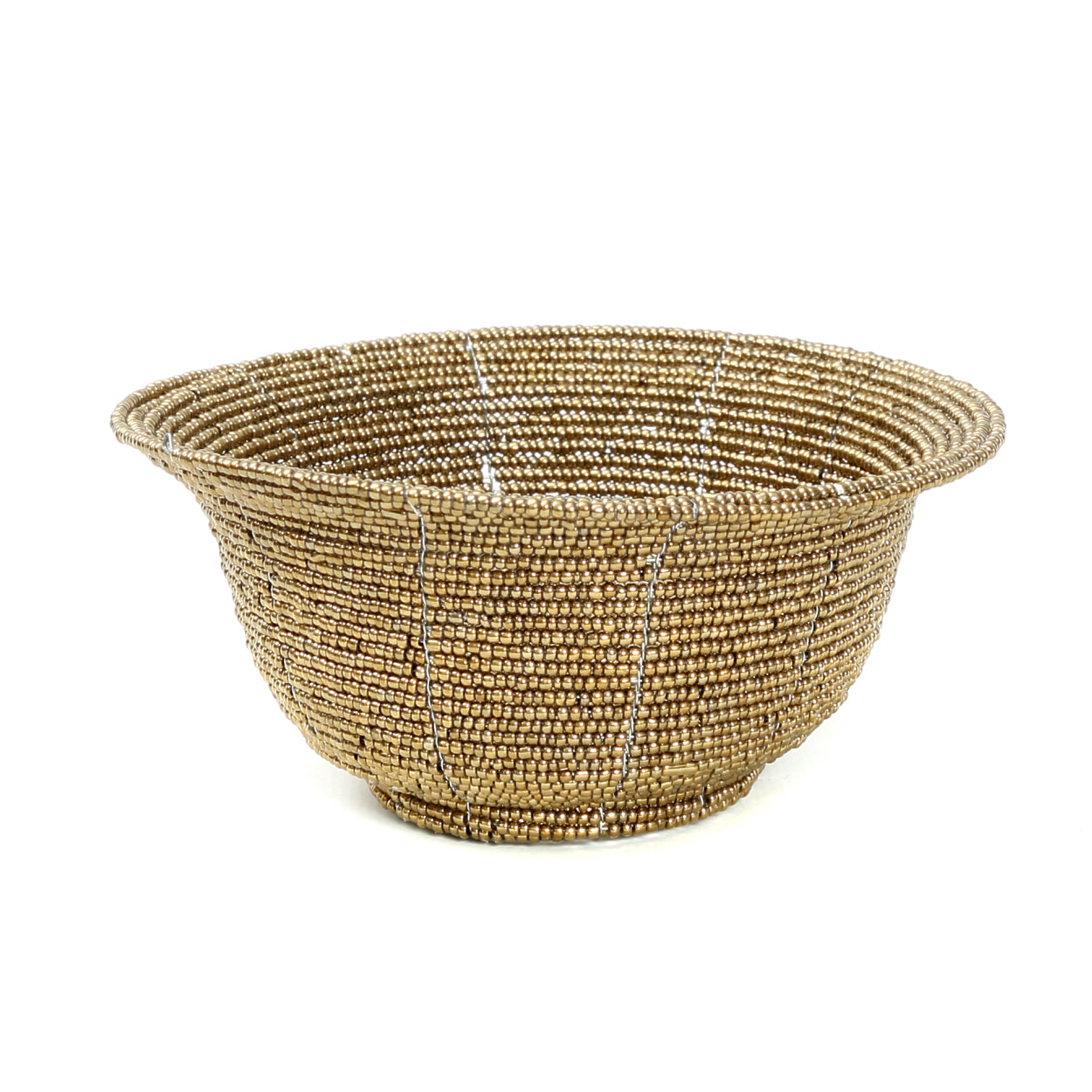 Bazar Bizar - De Beaded Kom Laag - Goud - S