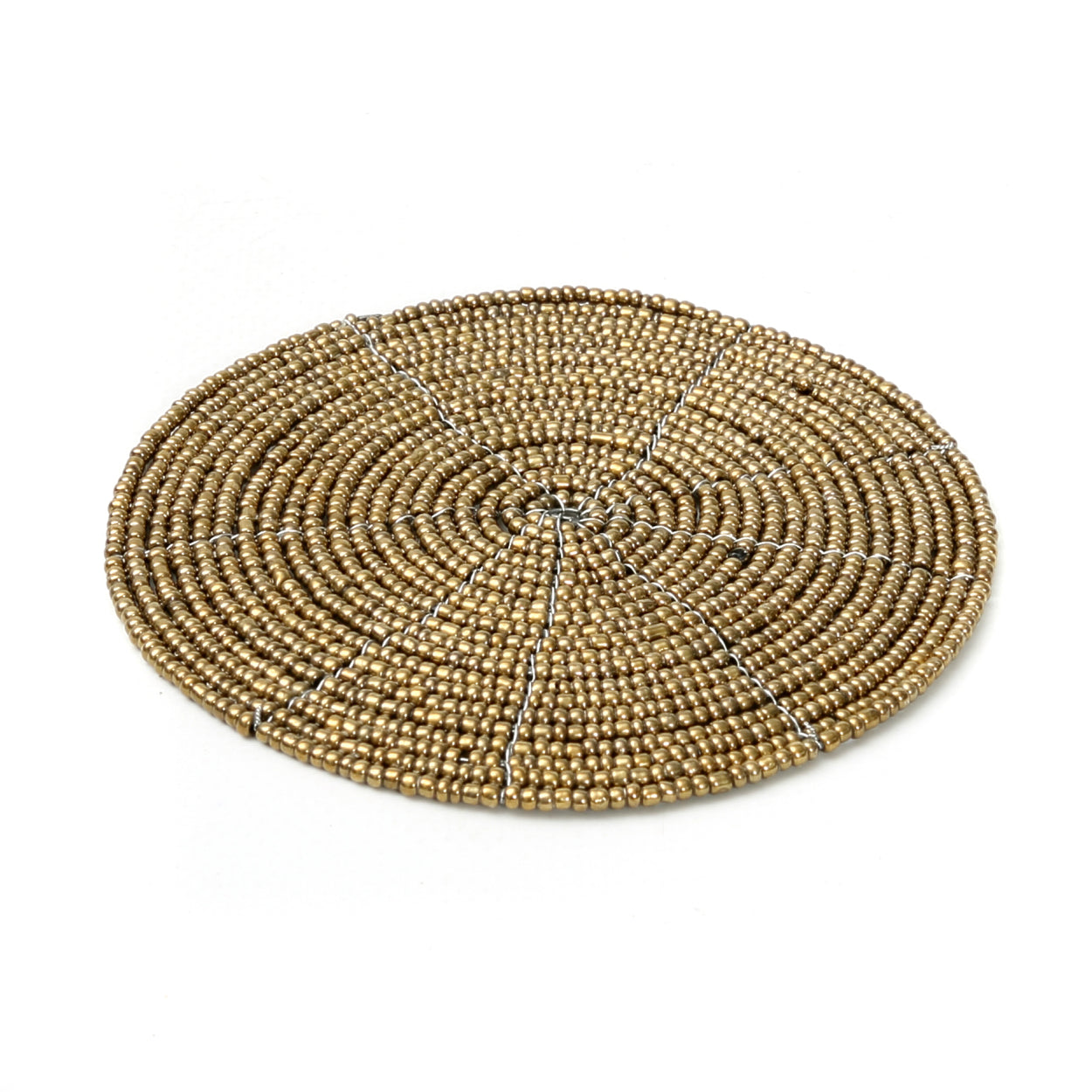 Bazar Bizar - De Beaded Onderzetter - Goud