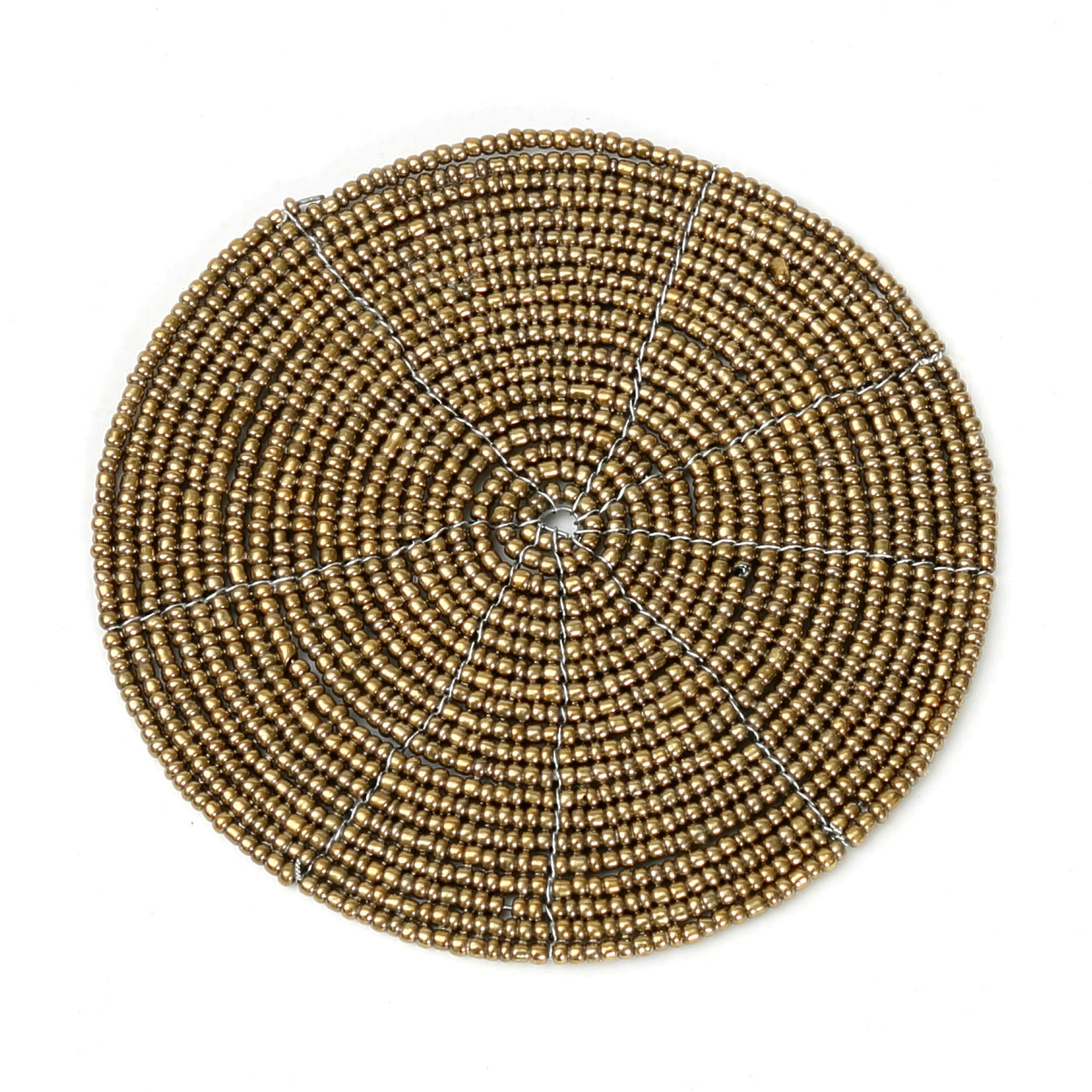 Bazar Bizar - De Beaded Onderzetter - Goud
