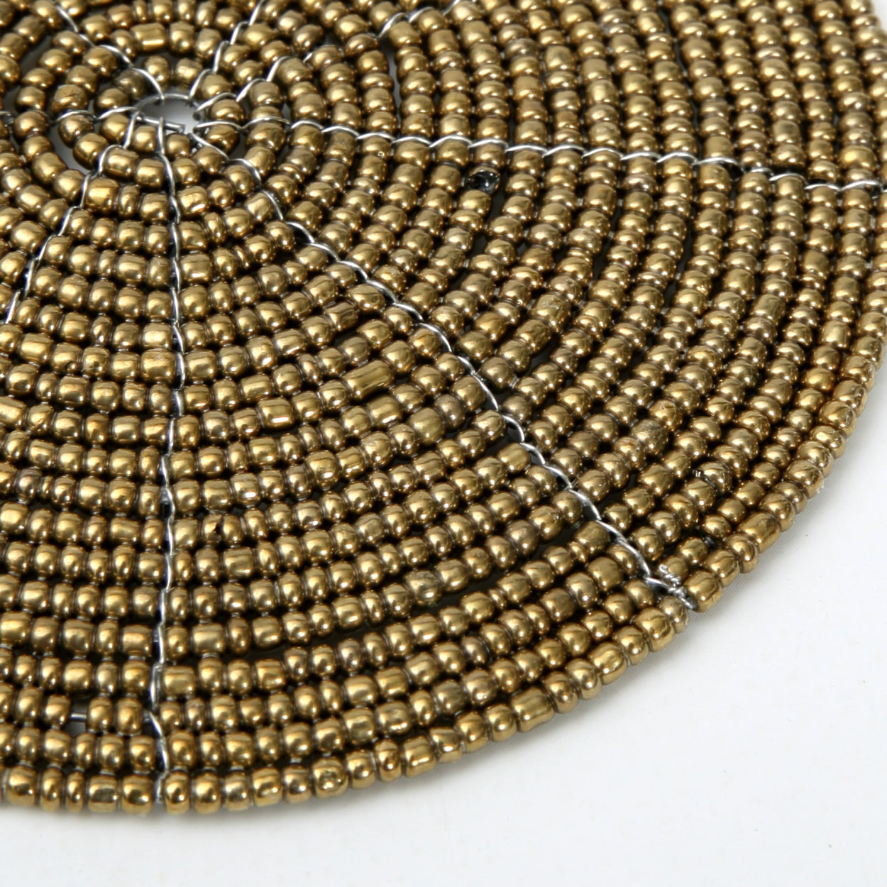 Bazar Bizar - De Beaded Onderzetter - Goud
