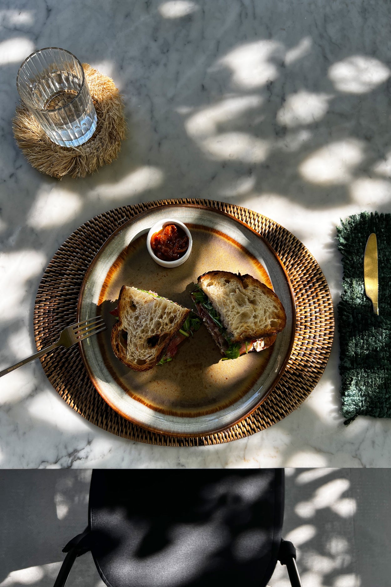 Bazar Bizar De Colonial Ovale Placemat - Naturel Bruin