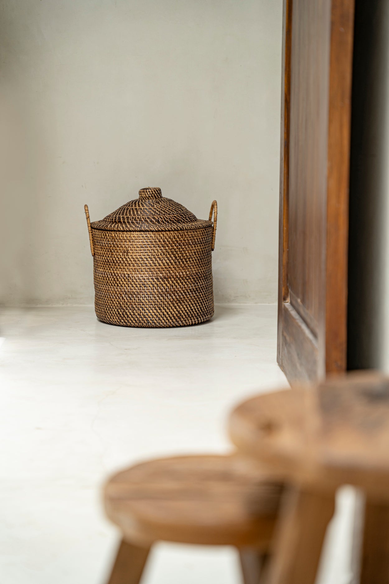 Bazar Bizar De Colonial Handles Mand - Naturel Bruin