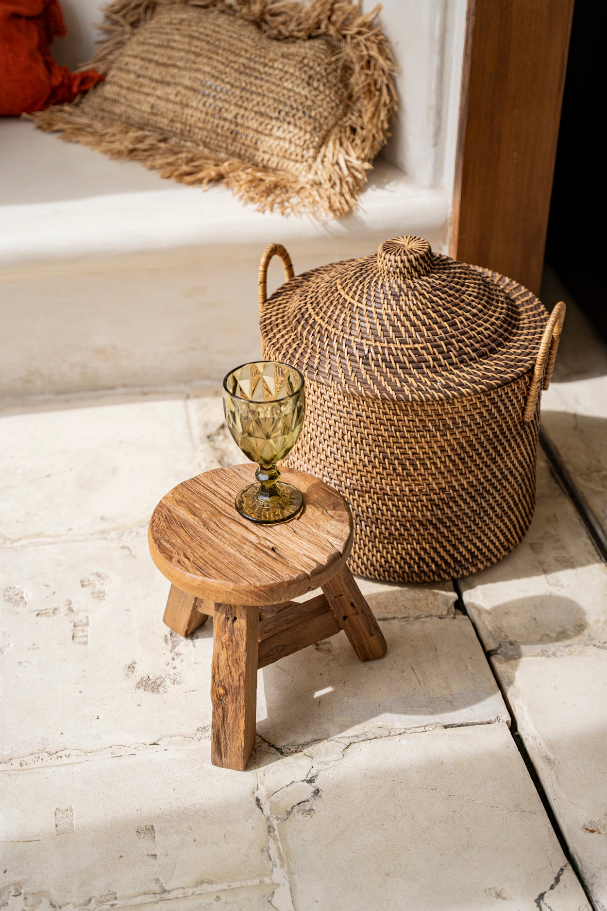Bazar Bizar De Colonial Handles Mand - Naturel Bruin