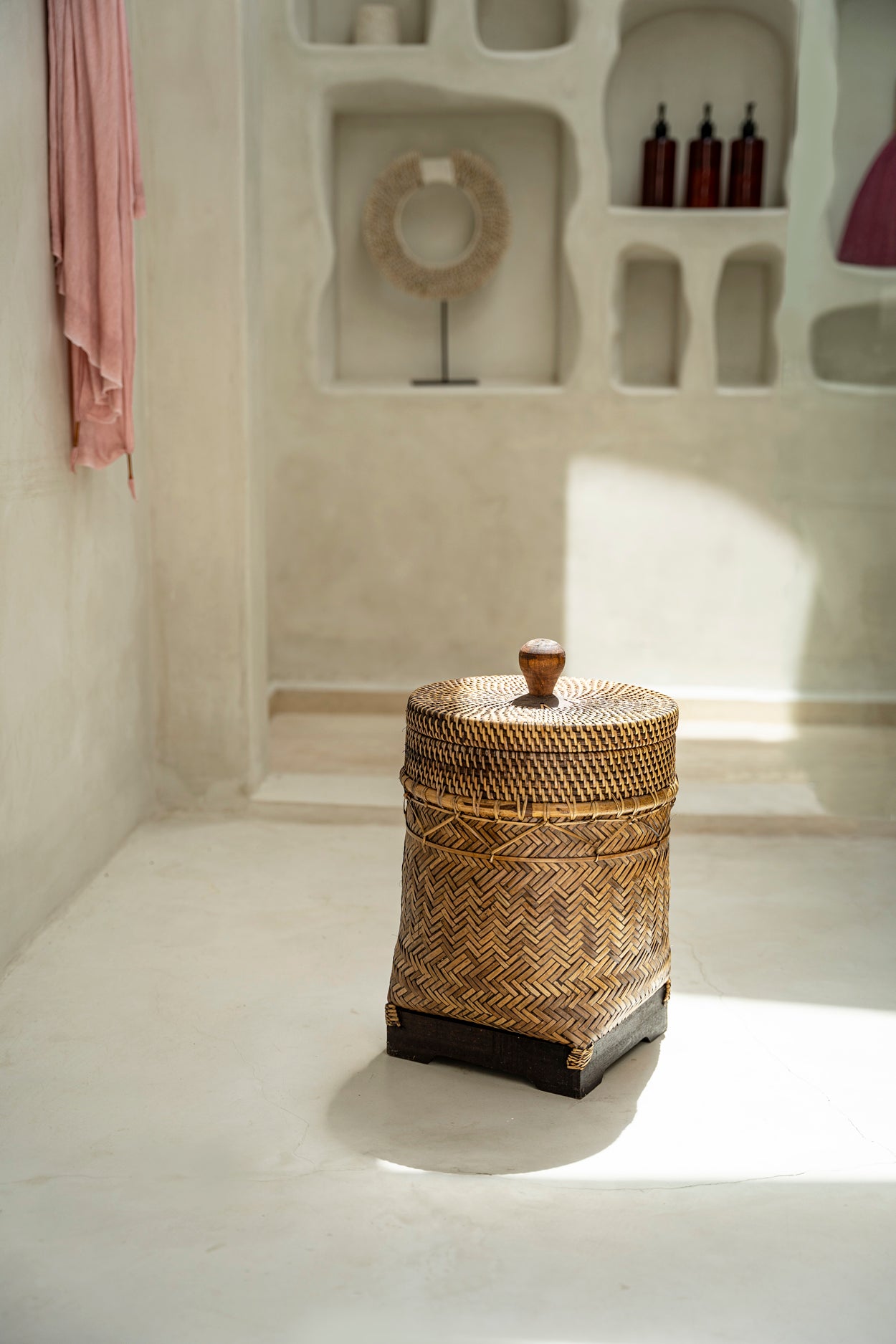 Bazar Bizar - De Bathroom Bin Mand - Naturel Bruin