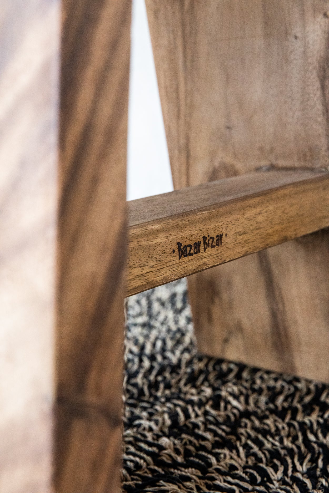 Bazar Bizar Het Seagrass Tapijt - Naturel Zwart - 100