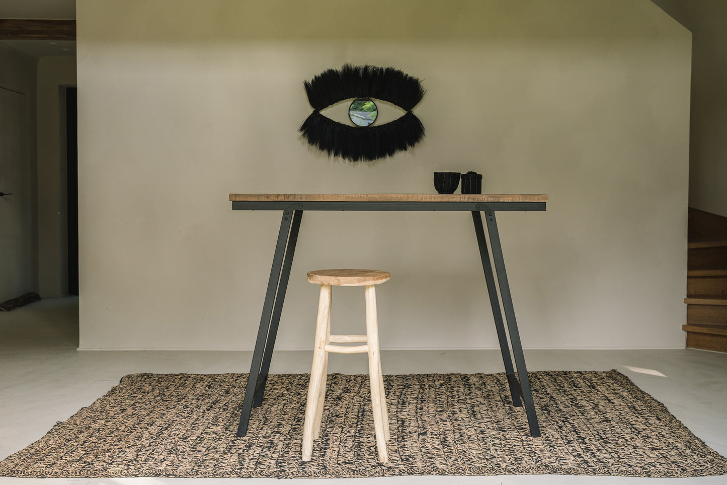 Bazar Bizar Het Seagrass Tapijt - Naturel Zwart - 200x300