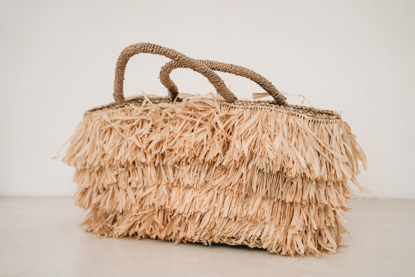 De Raffia Bahamas Mand - Naturel