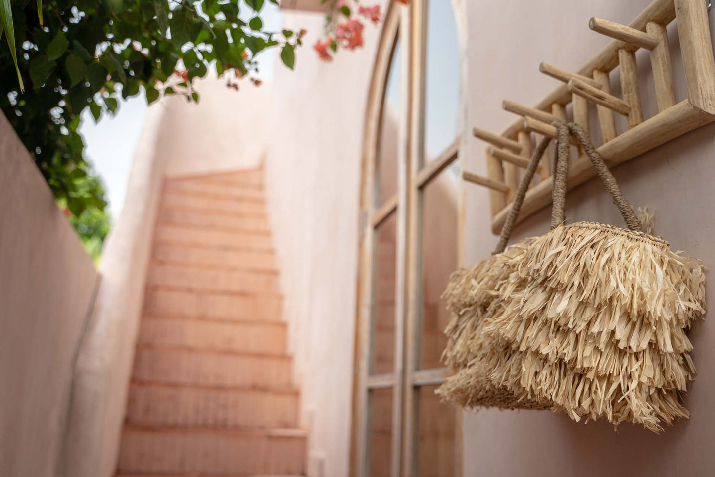 De Raffia Bahamas Mand - Naturel