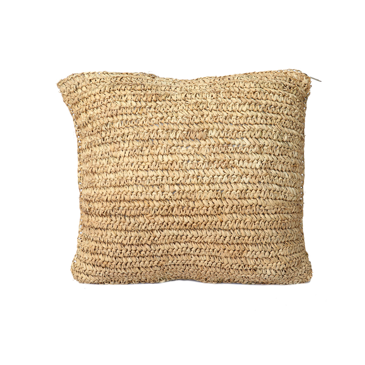 Bazar Bizar De Raffia Flores Kussenhoes - Naturel - 40x40