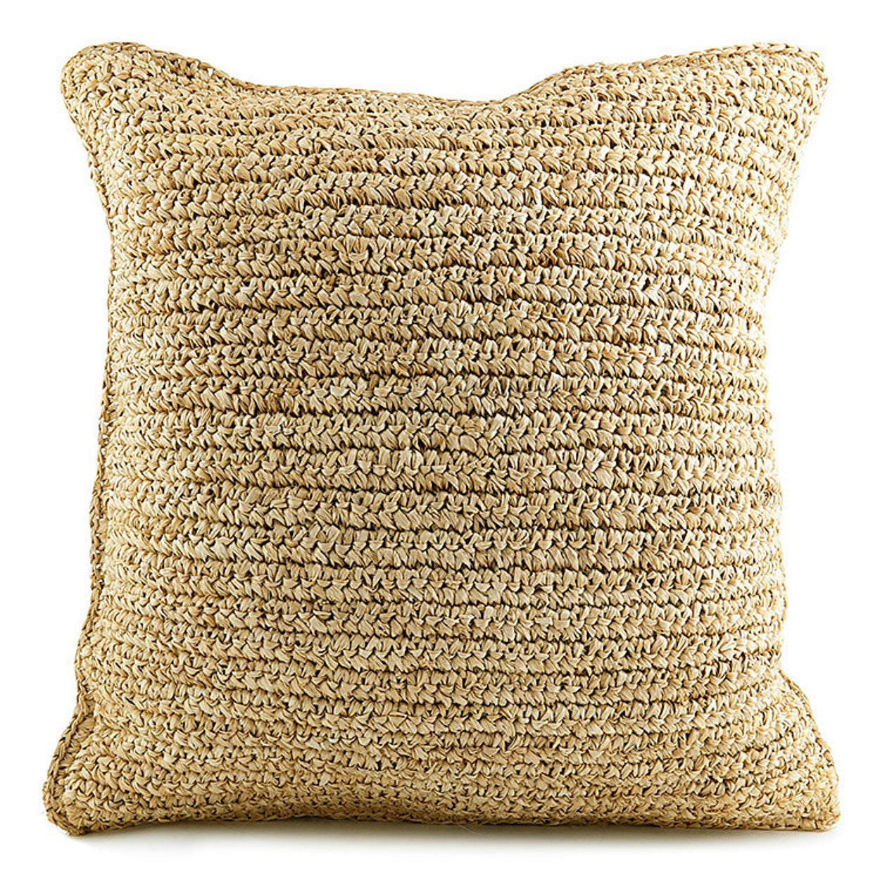 Bazar Bizar De Raffia Flores Kussenhoes - Naturel - 40x40