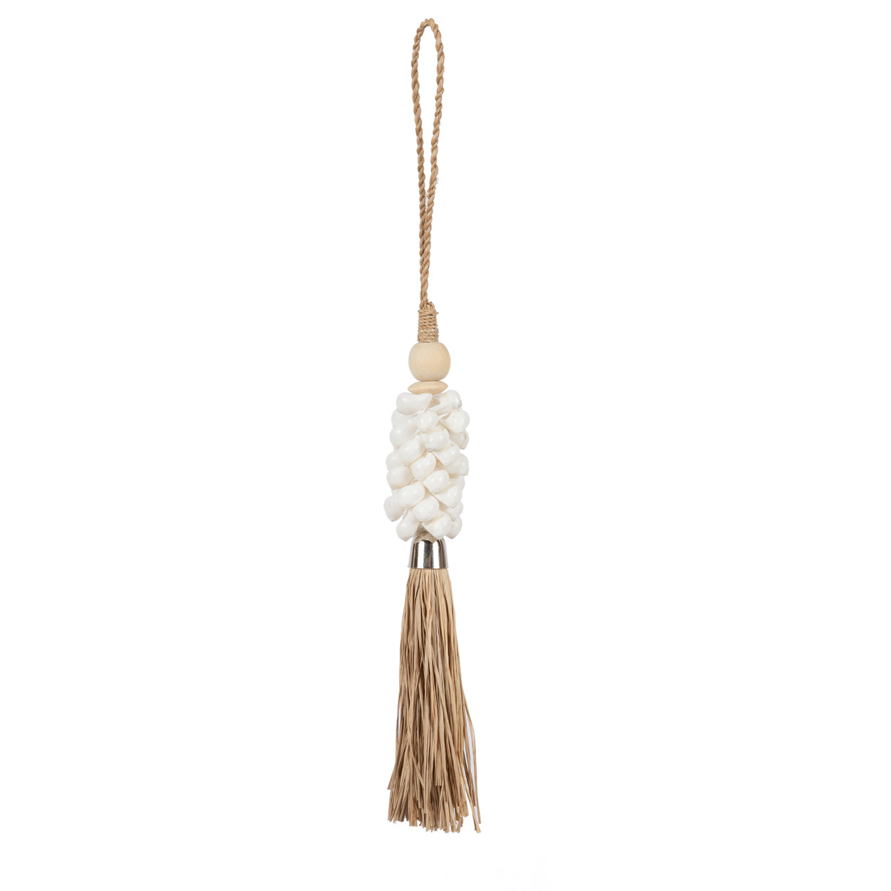Bazar Bizar De Cowrie en Raffia Hangdecoratie