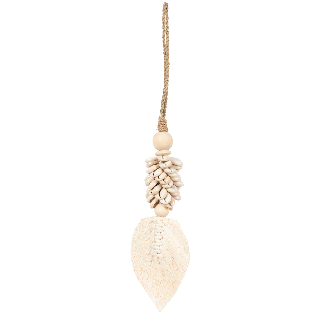 Bazar Bizar De Leaf & Shell Hangdecoratie - Naturel