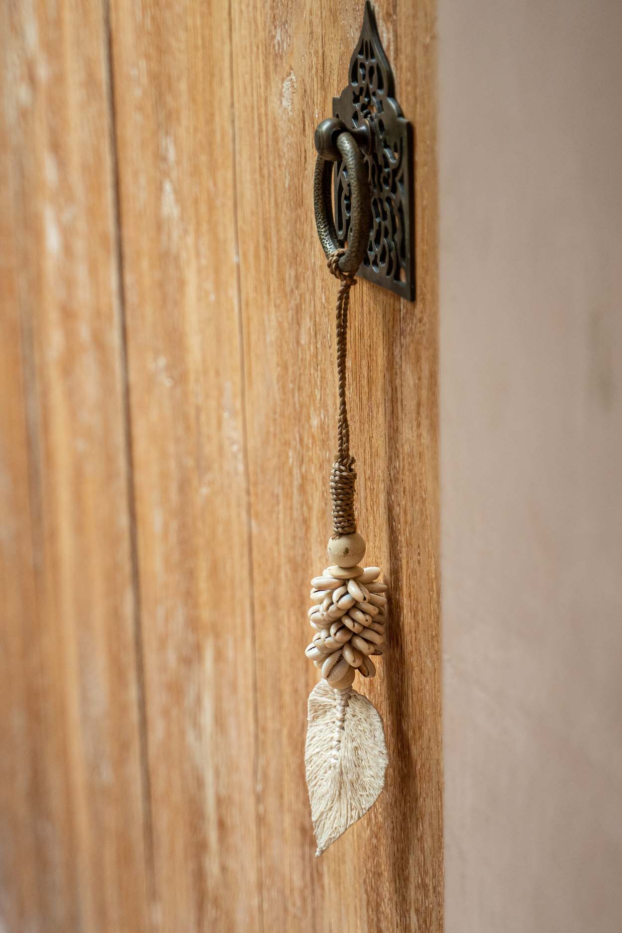 Bazar Bizar De Leaf & Shell Hangdecoratie - Naturel