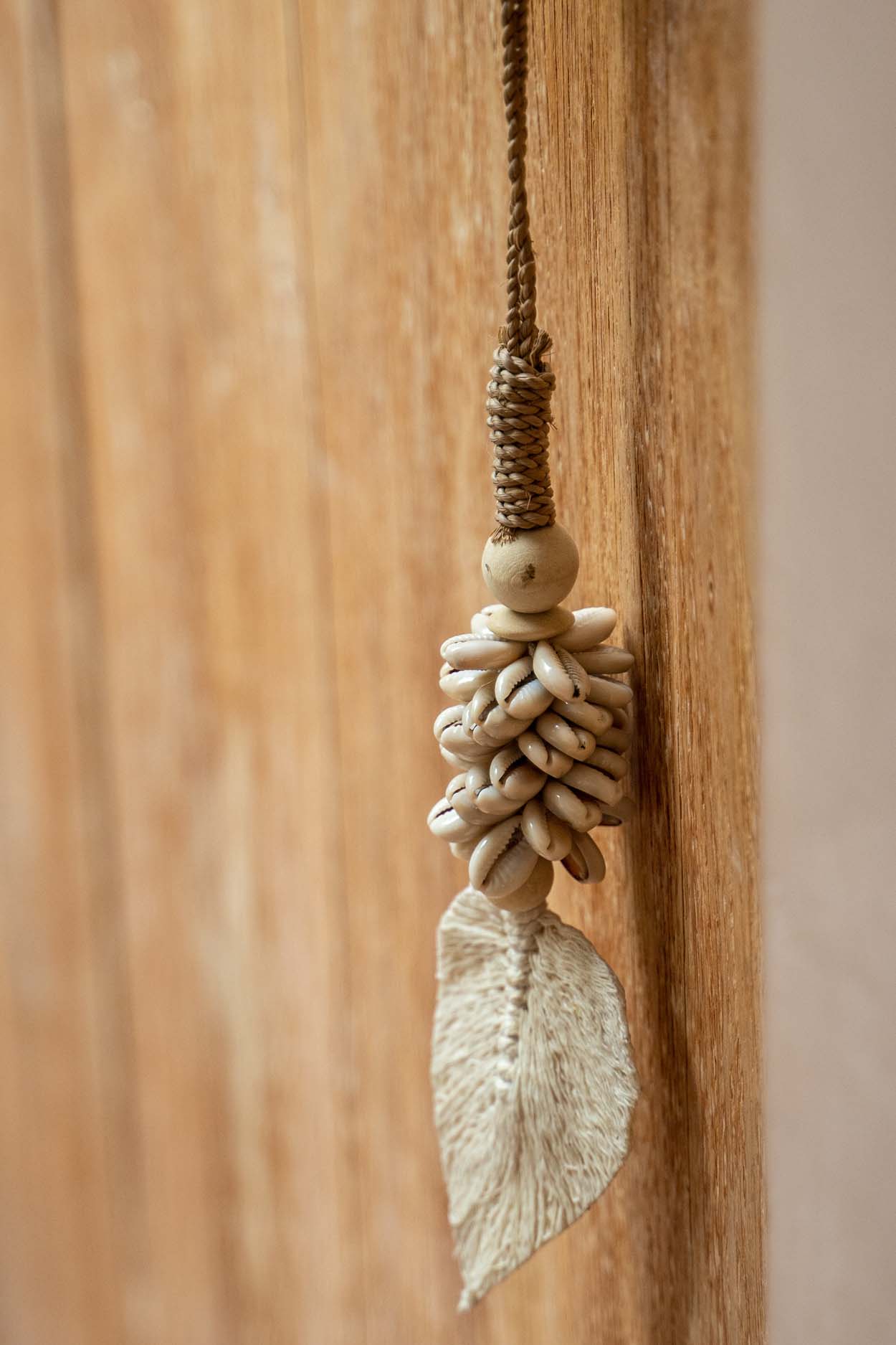 Bazar Bizar De Leaf & Shell Hangdecoratie - Naturel