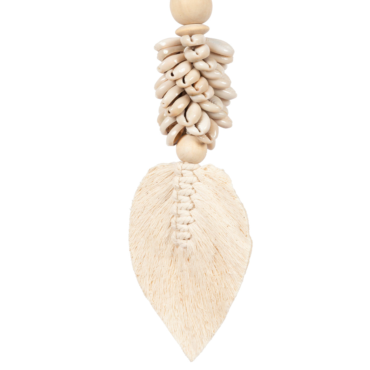 Bazar Bizar De Leaf & Shell Hangdecoratie - Naturel