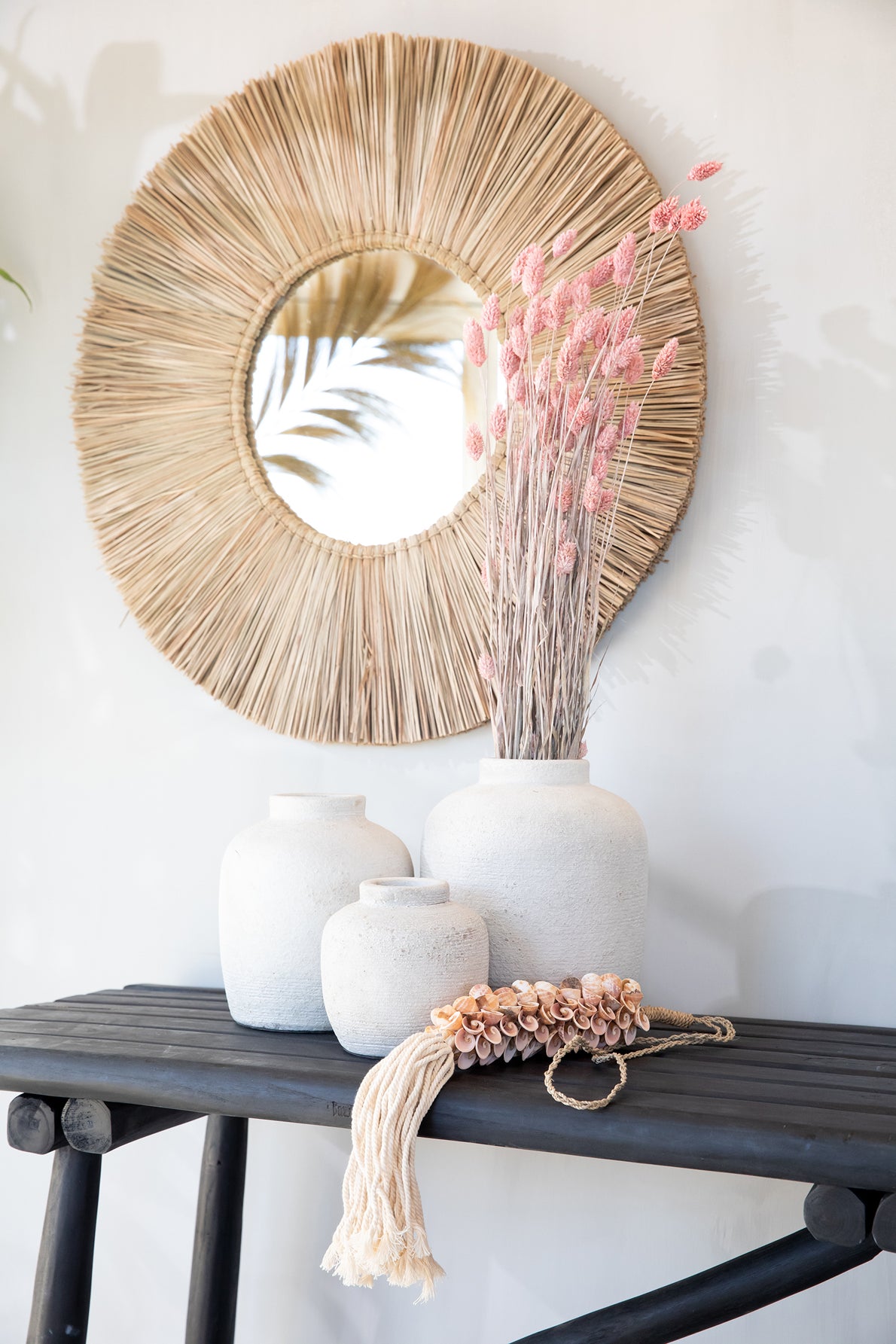 Bazar Bizar De Shell & Cotton Hangdecoratie - Roze