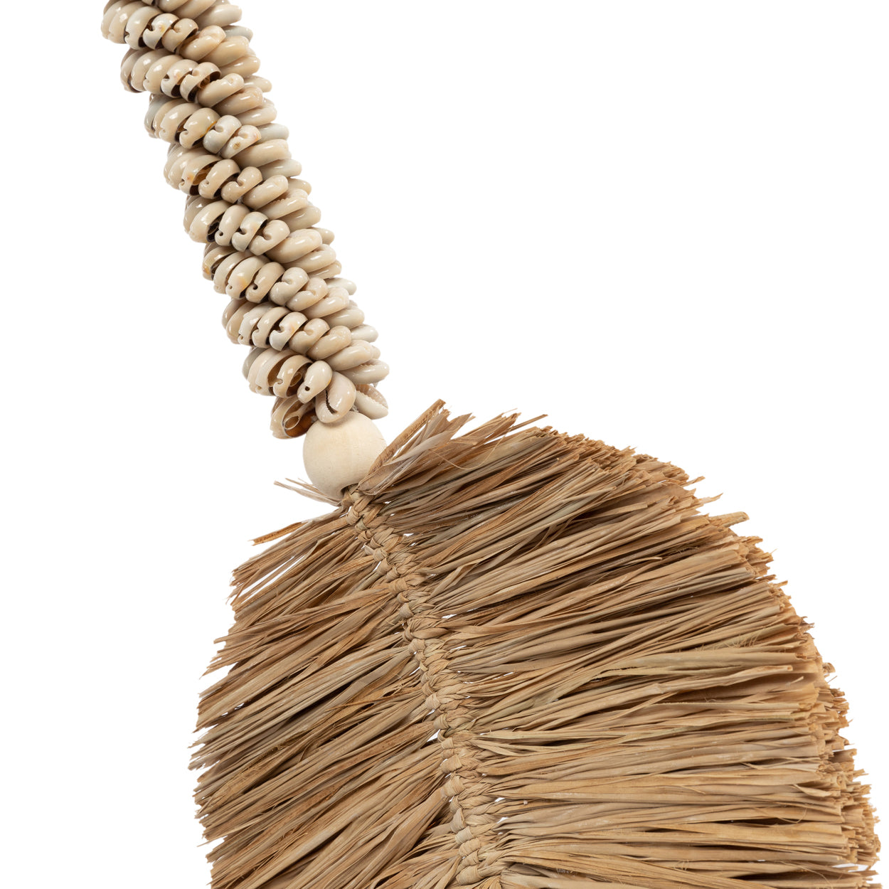 Bazar Bizar De Raffia & Schelpen Hangdecoratie - Crème Naturel