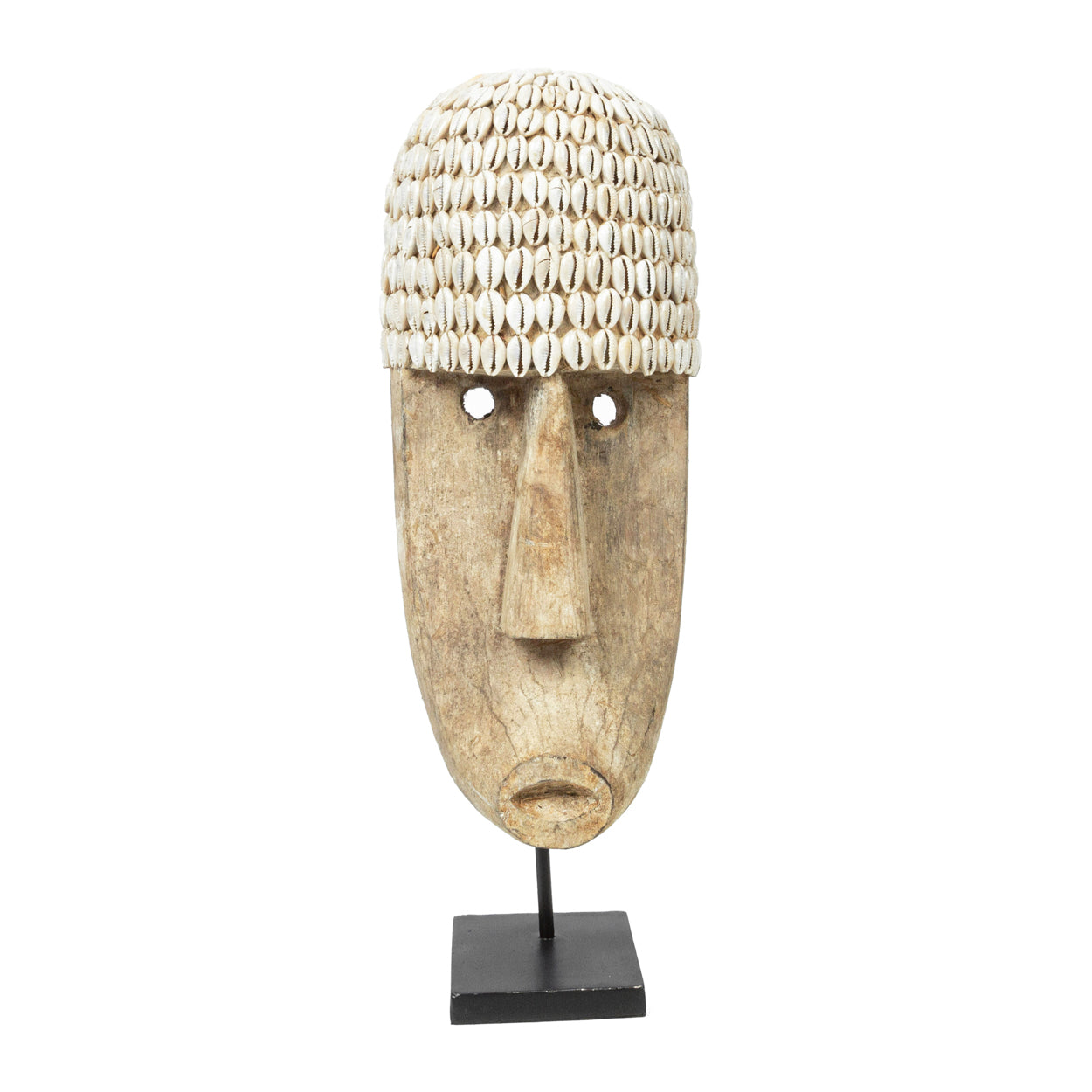 Bazar Bizar Het Cowrie Masker on Stand - Large