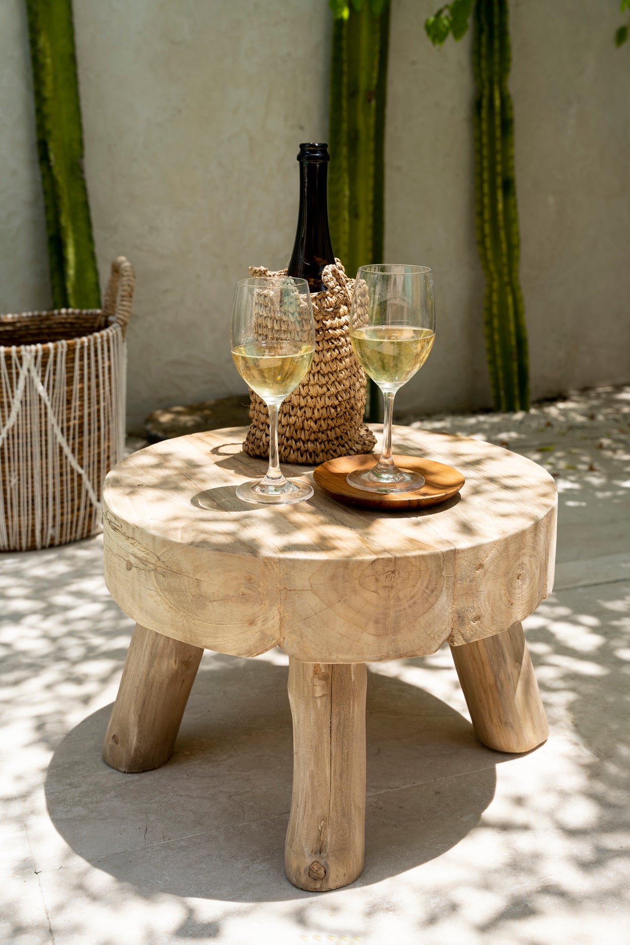 Bazar Bizar De Teak Root Rond Bord - XS