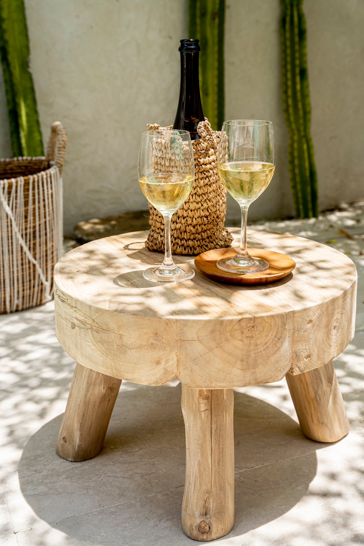 Bazar Bizar De Teak Root Rond Bord - XS