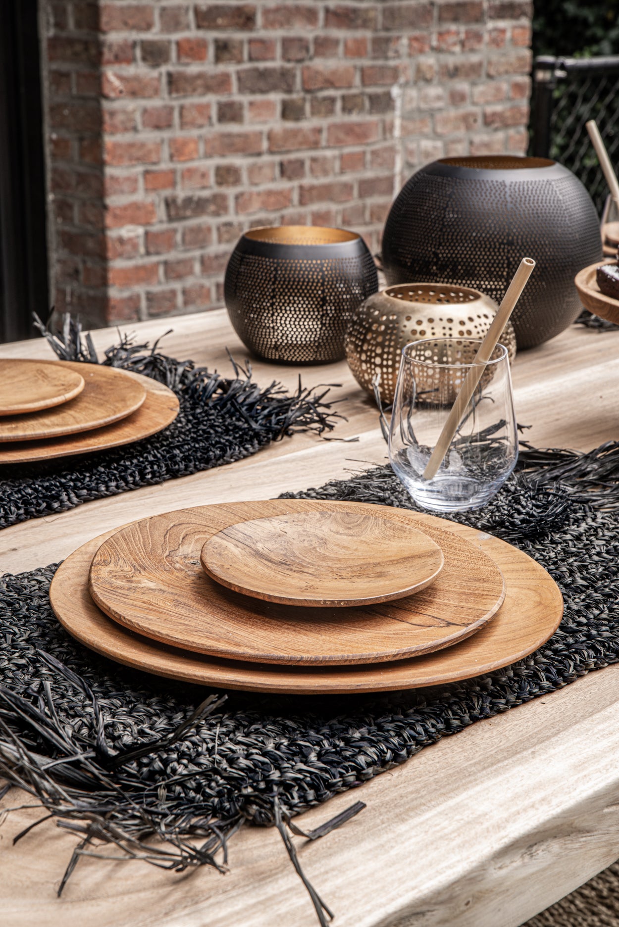 Bazar Bizar De Teak Root Rond Bord - M