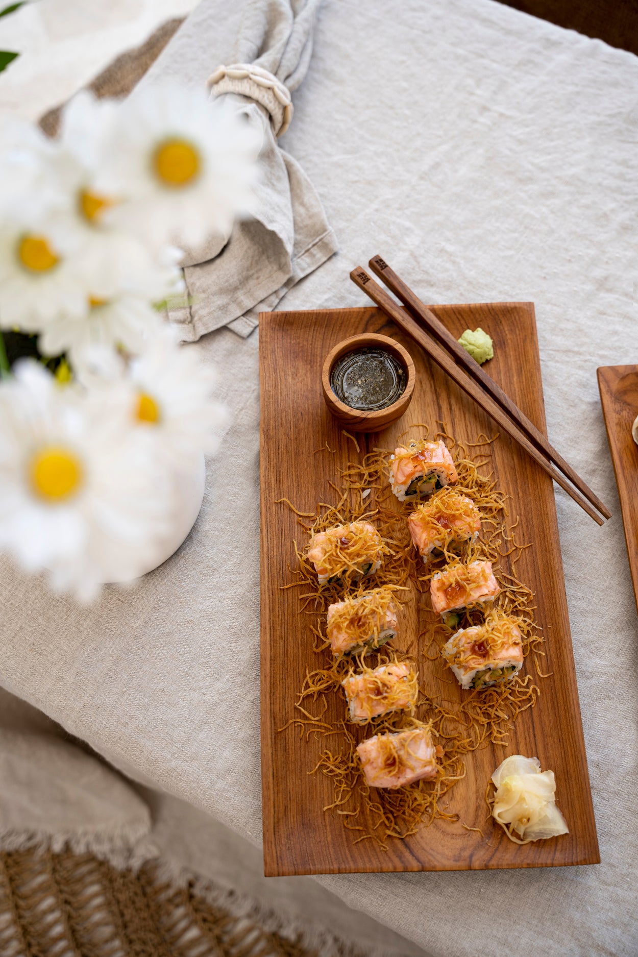 Bazar Bizar De Teak Root Sushi Bord - L