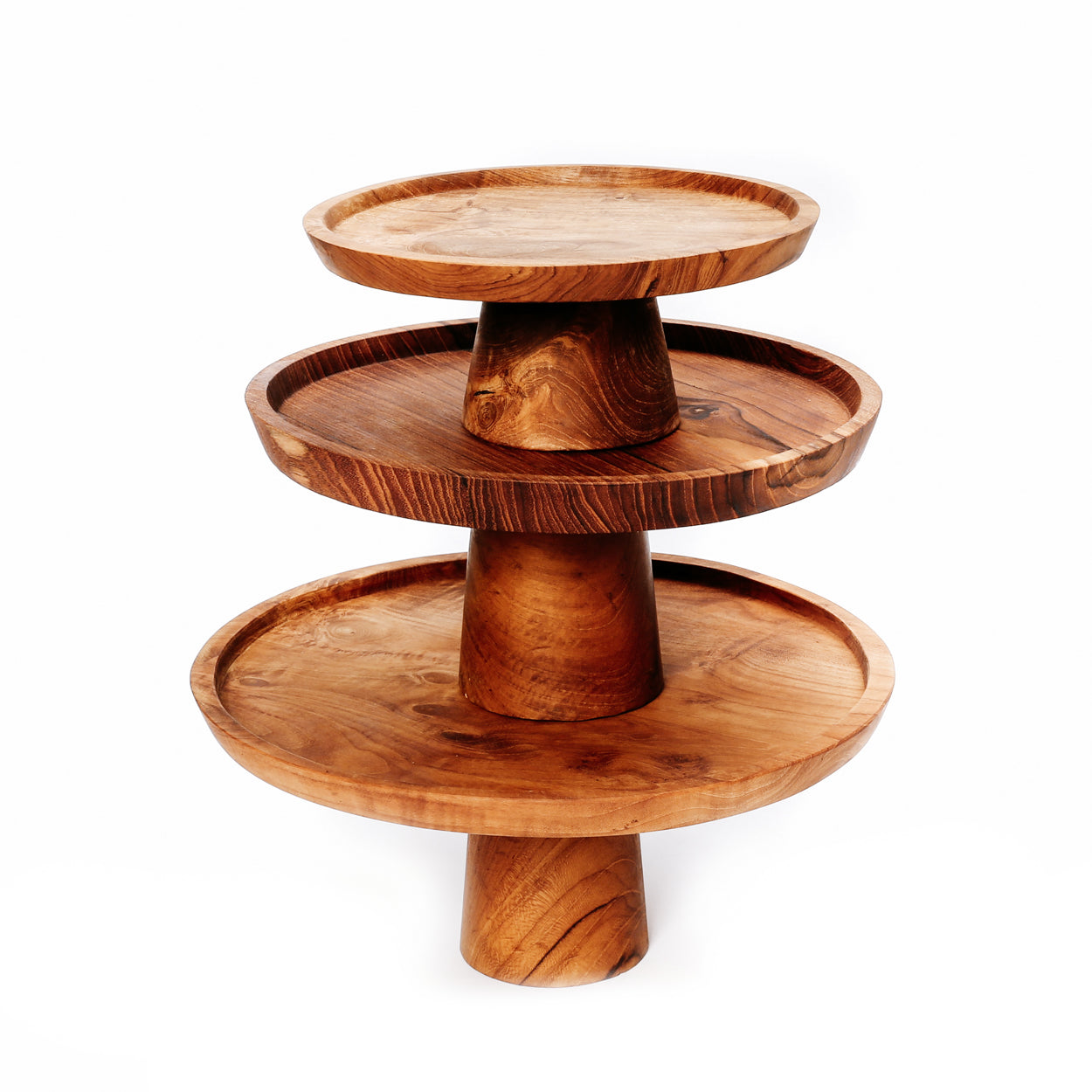 Bazar Bizar De Teak Root Taart Plateau - S