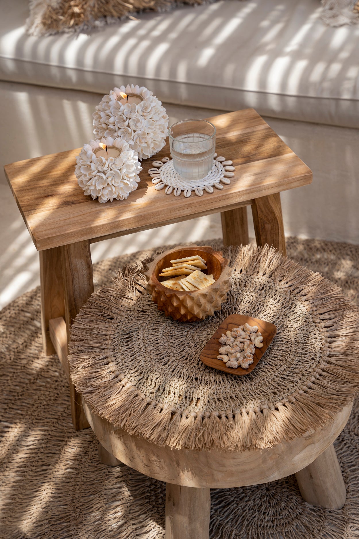 Bazar Bizar De Gehaakte Raffia Placemat - Naturel